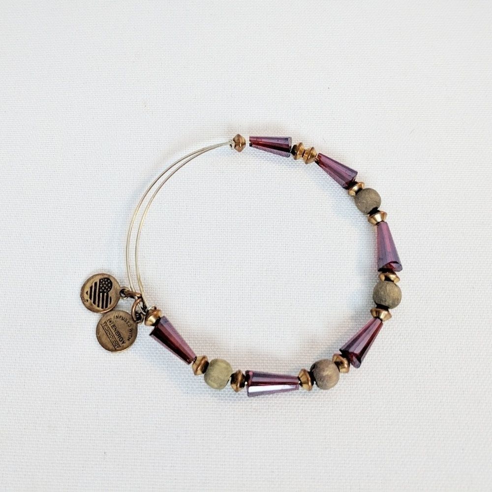 Alex and Ani Depths of the Wild Purple Bracelet